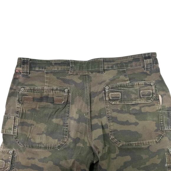 Duluth Trading Men’s Flex Fire Hose Camo Cargo Work Pants 38x32 Utility Canvas - Picture 6 of 10